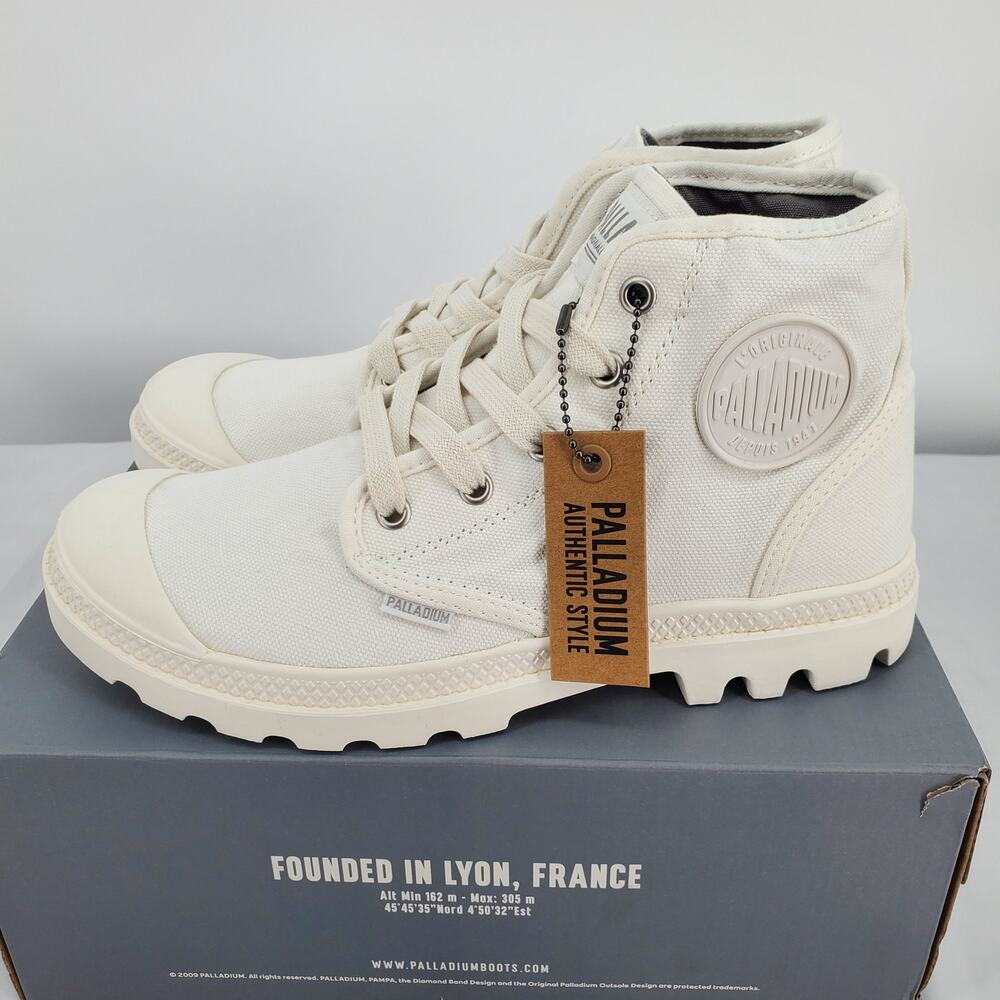 Palladium Unisex W 8 /‎ M 6.5 Pampa Hi Star White 92352-166-M New in Box